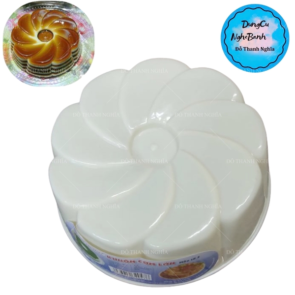 Khuôn Cơm Nhựa - Xôi - Thạch 18-21cm - CN02 - Xoắn Tầng