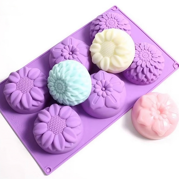 Khuôn Silicon - Đế - Hoa Cúc Hướng Dương Vĩ 6c