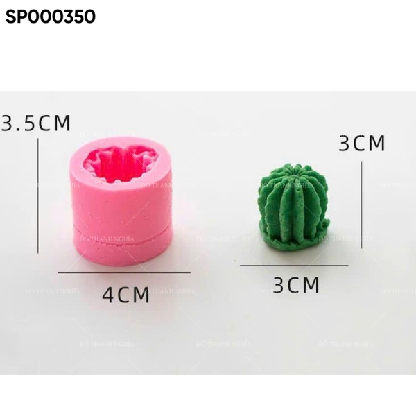 Khuôn Silicon - Sen Đá KHÍA - 3.3x3cm - Quanh