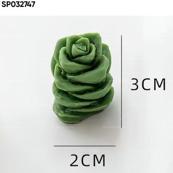 Khuôn Silicon - Sen Đá - 4x3.5cm - Cao Tầng