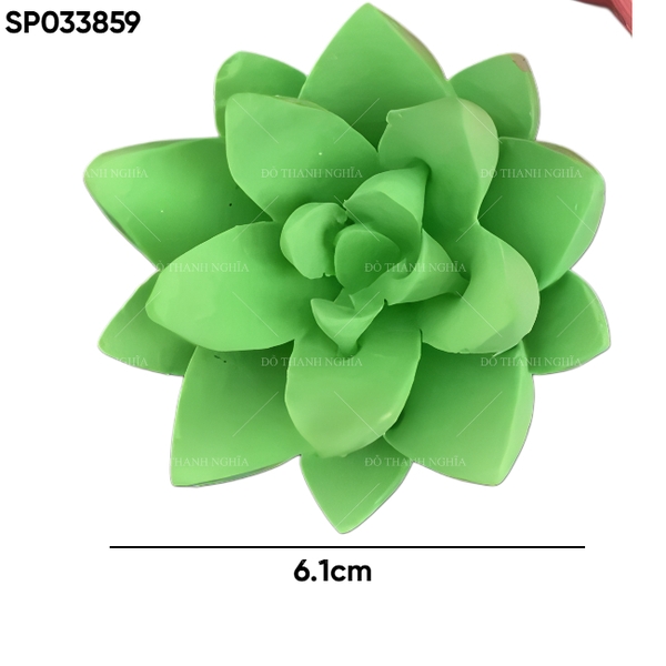 Khuôn Silicon - Sen Đá Nở - 6.1cm - Pha Lê
