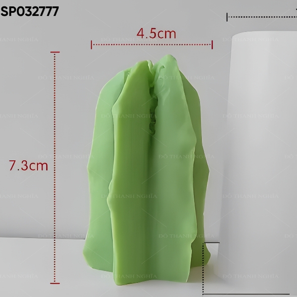 Khuôn Silicon - Sen Đá KHÍA - 9cm - 5 Khía