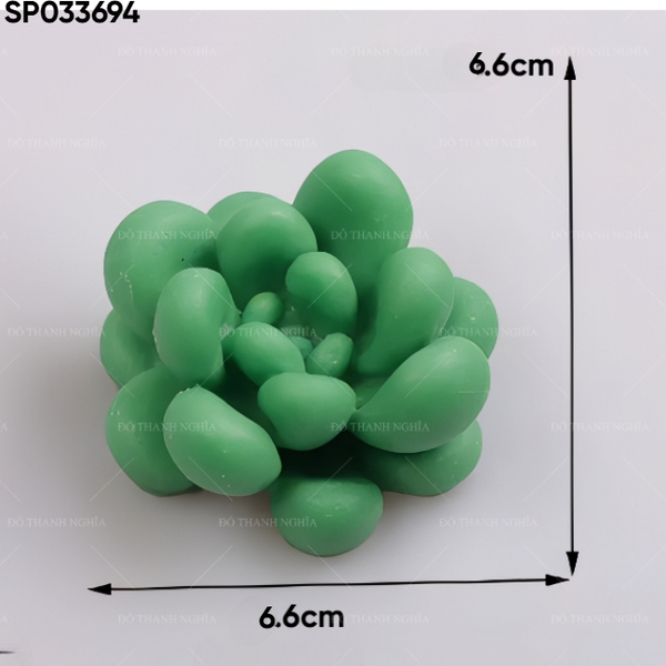 Khuôn Silicon - Sen Đá TIA - 6.6x3.5cm - Đất