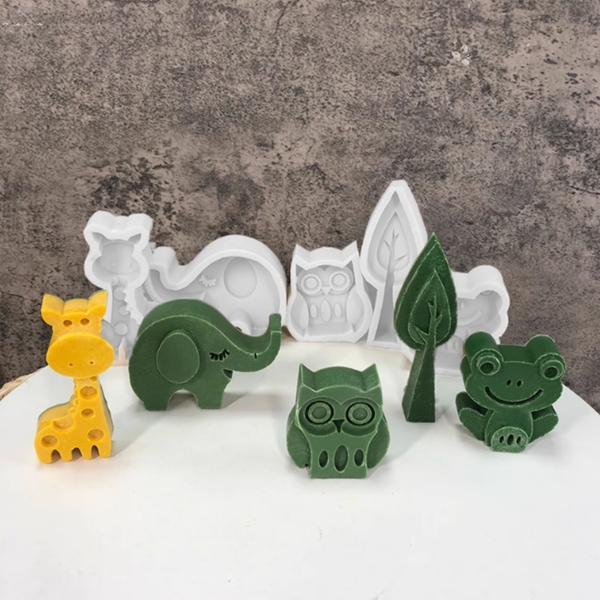 Khuôn Silicon Động Hươu Cao Cổ