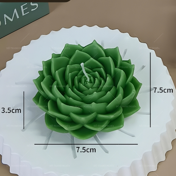 Khuôn Silicon - Sen Đá Nở - 7.5cm - Sen Ngọc L6