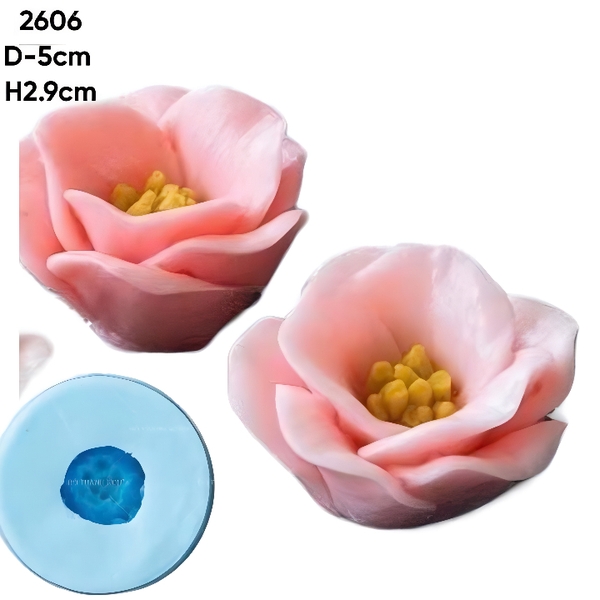 Khuôn Silicon - Hoa Cúc Xoay P25 - 5cm