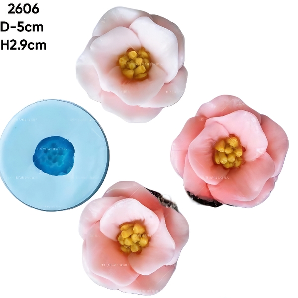 Khuôn Silicon - Hoa Cúc Xoay P25 - 5cm
