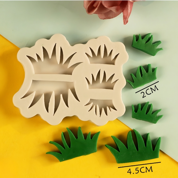 Khuôn Silicon - Lá Bụi Cỏ - Bụi cỏ - 5c