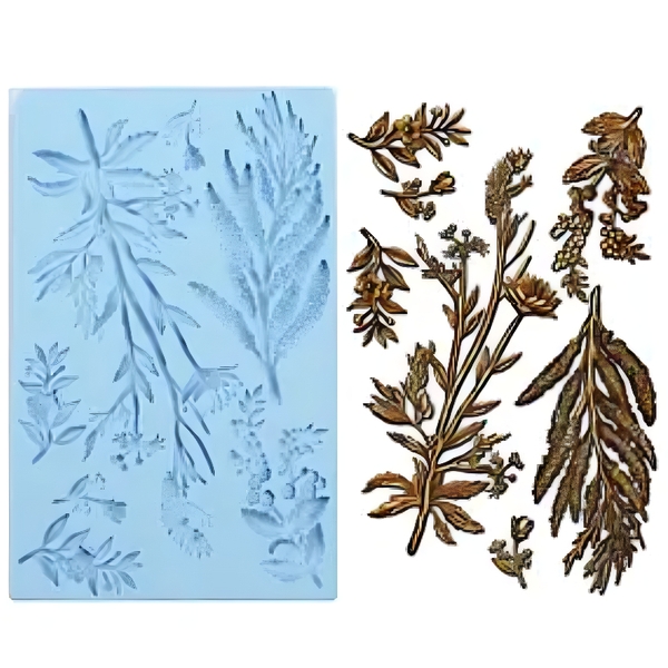 Khuôn Silicon - Lá Cành - Bi Thạch Thảo