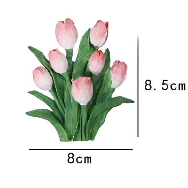 Khuôn Silicon - Hoa Tulip - SL95 - Chùm Hoa Tilip 8.1cm
