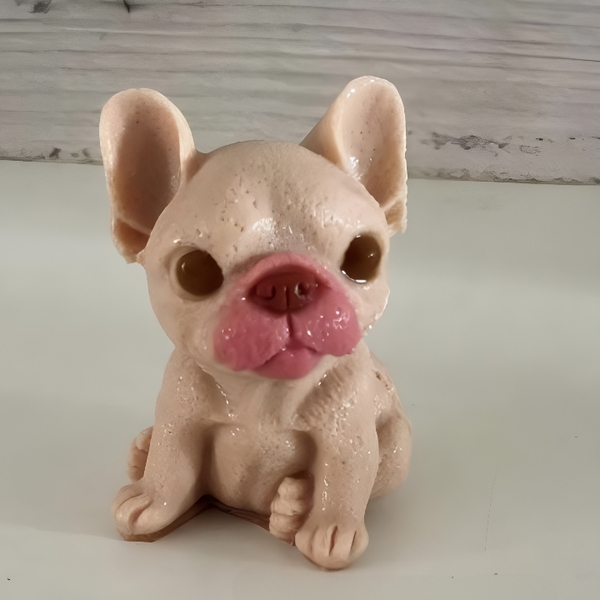 Khuôn Silicon - Động Vật - Chó Con Ngồi Cao 13cm