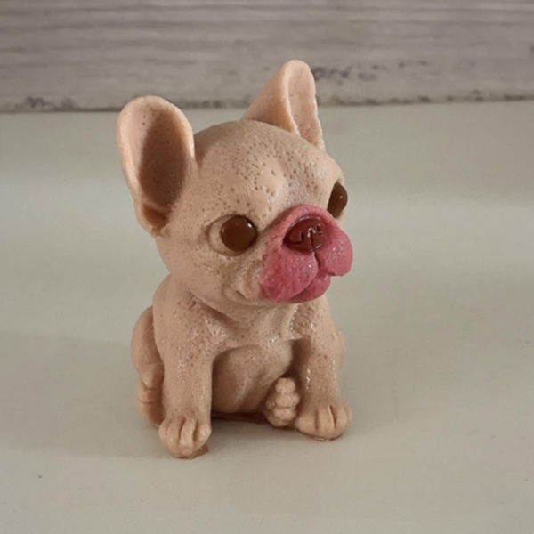 Khuôn Silicon - Động Vật - Chó Con Ngồi Cao 13cm