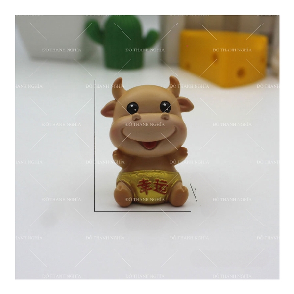 Khuôn Silicon - Động Vật - Trâu 2 mảnh 8.3cm M02