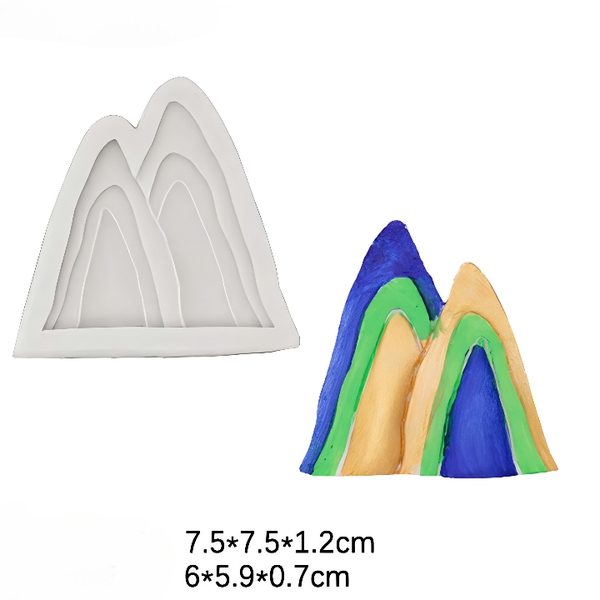 Khuôn Silicon - Ngọn Núi Set 4 Khuôn