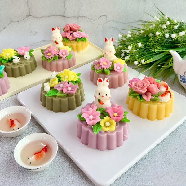 Khuôn Silicon - Động Vật - Con Thỏ - #2 Nơ