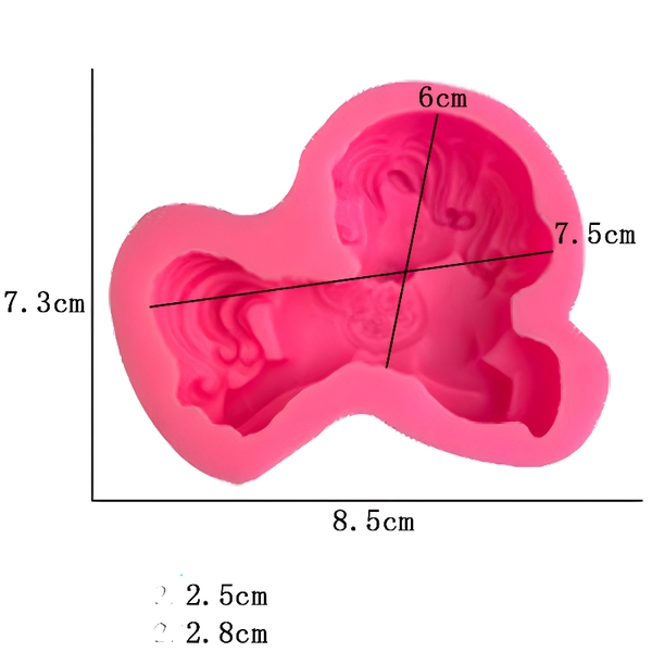 Khuôn Silicon - Động Vật 12 Con Giáp - NGỌ - Ngựa