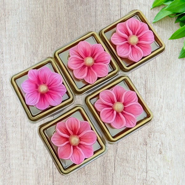 Khuôn Silicon - Hoa Cúc Dẹp Xoay - 5.3cm