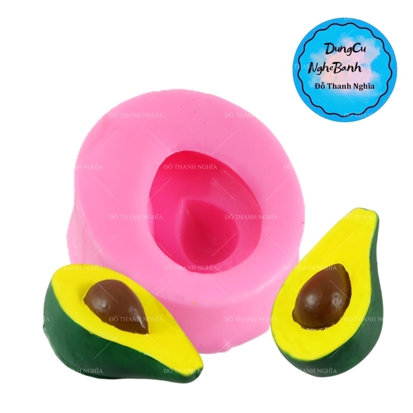 Khuôn Silicon - Trái Cây - Bơ 5Cm