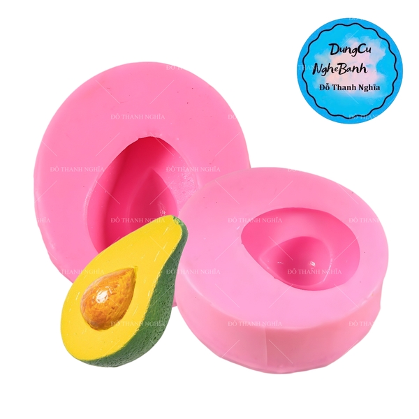 Khuôn Silicon - Trái Cây - Bơ 5Cm