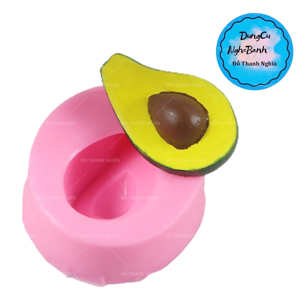 Khuôn Silicon - Trái Cây - Bơ 5Cm