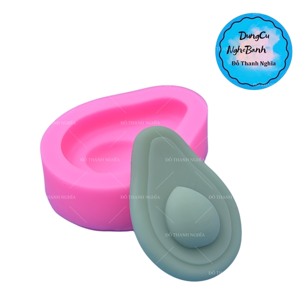Khuôn Silicon - Trái Cây - Bơ 5.4cm