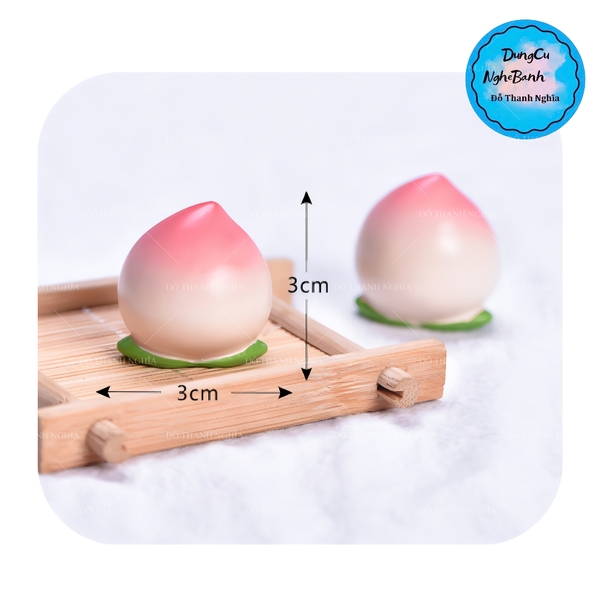 Khuôn Silicon - Trái Cây - Đào 3cm