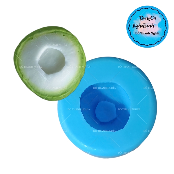 Khuôn Silicon - Trái Cây - Dừa 5cm