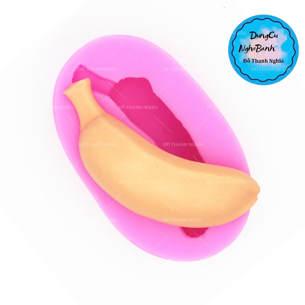 Khuôn Silicon - Trái Cây - Chuối 9cm