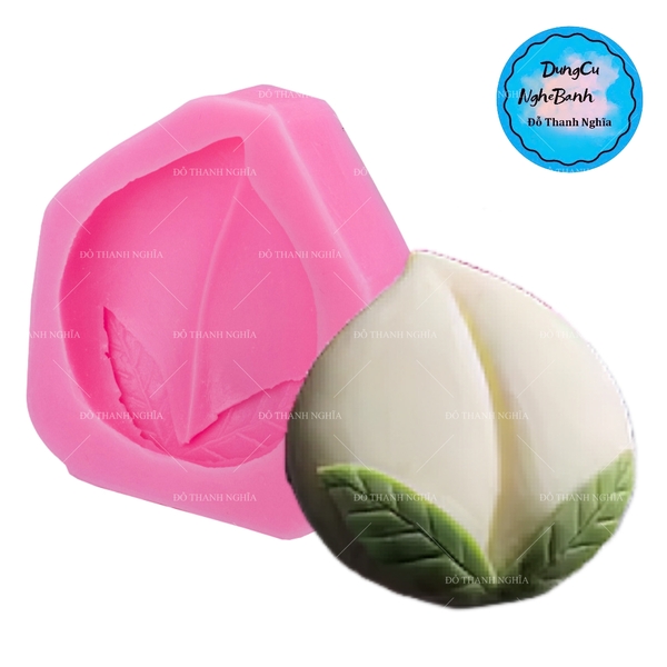 Khuôn Silicon - Trái Cây - Đào 5.2cm Nằm