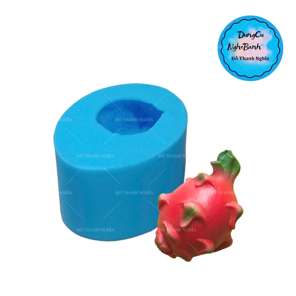 Khuôn Silicon - Trái Cây - Thanh Long 3.5cm