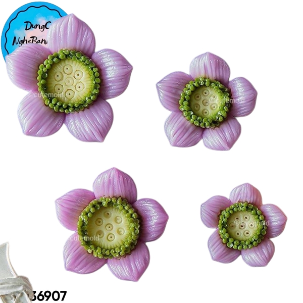 Khuôn Silicon - Hoa Cúc - Đồng Tiền Thái 4.5cm M51