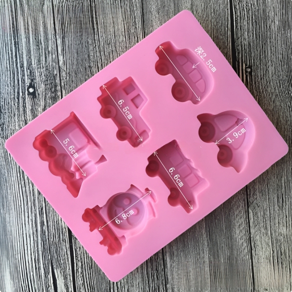 Khuôn Silicon - Xe Cộ - Tàu Bus Hơi 6c