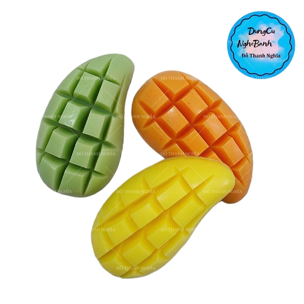 Khuôn Silicon - Trái Cây - Xoài Cắt Miếng