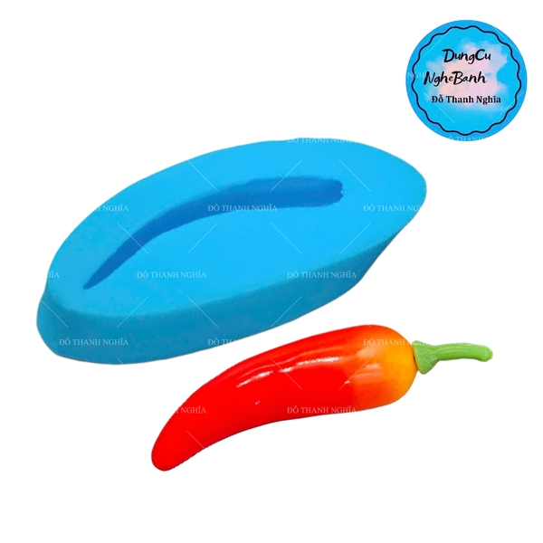 Khuôn Silicon - Trái Cây - Ớt - Ớt Dài Hp