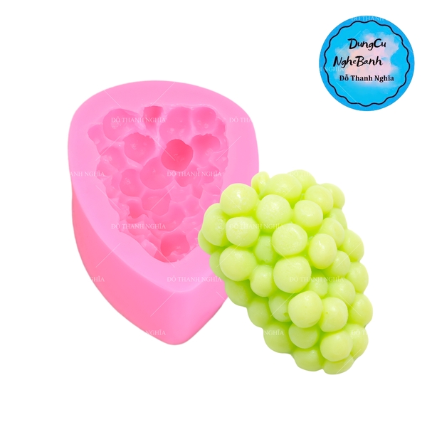 Khuôn Silicon - Trái Cây - Chùm Nho 6x8.3cm