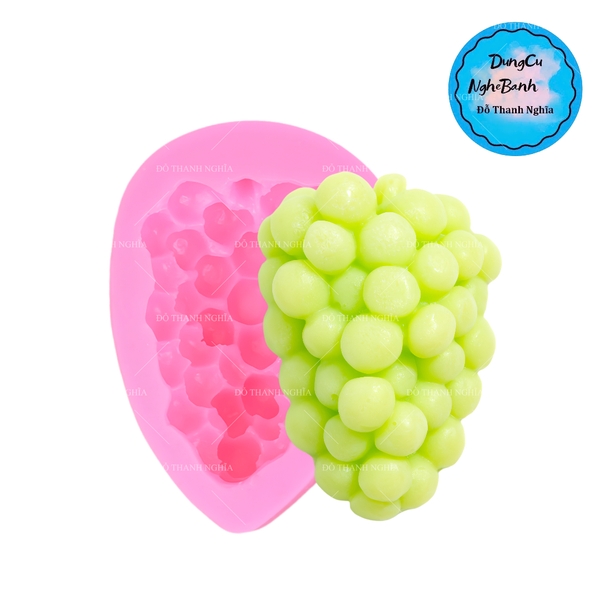 Khuôn Silicon - Trái Cây - Chùm Nho 6x8.3cm