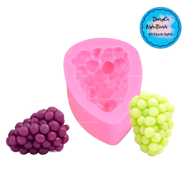 Khuôn Silicon - Trái Cây - Chùm Nho 6x8.3cm