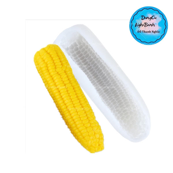 Khuôn Silicon - Trái Cây - Bắp 18cm - 1c Lớn
