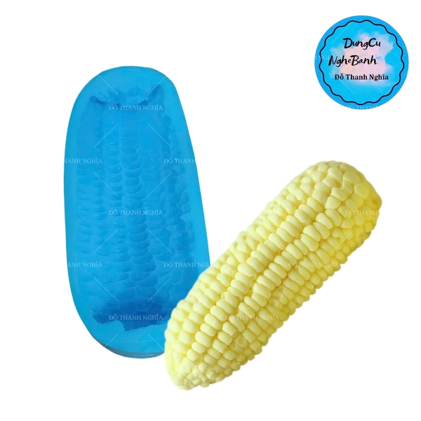 Khuôn Silicon - Trái Cây - Bắp 11cm - 1/2 Trung