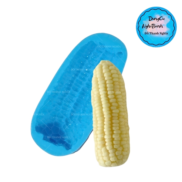 Khuôn Silicon - Trái Cây - Bắp 11cm - 1/2 Trung