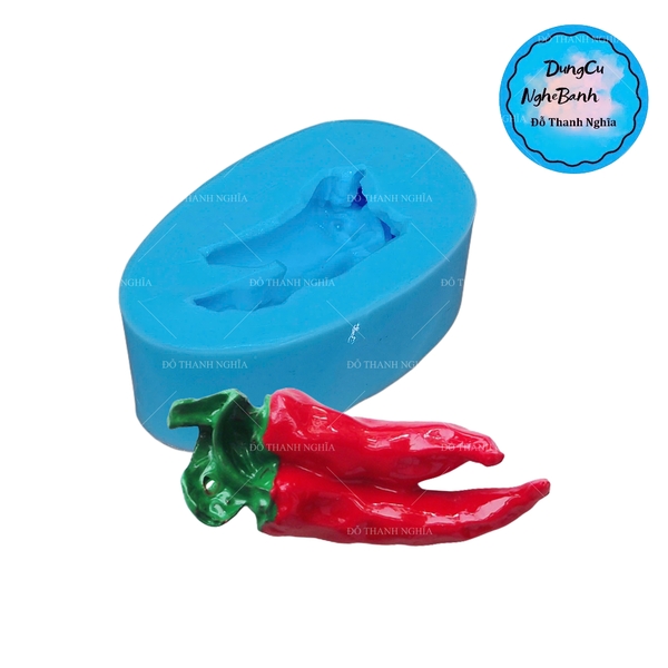 Khuôn Silicon - Trái Cây - Ớt - Ớt Cặp Thái