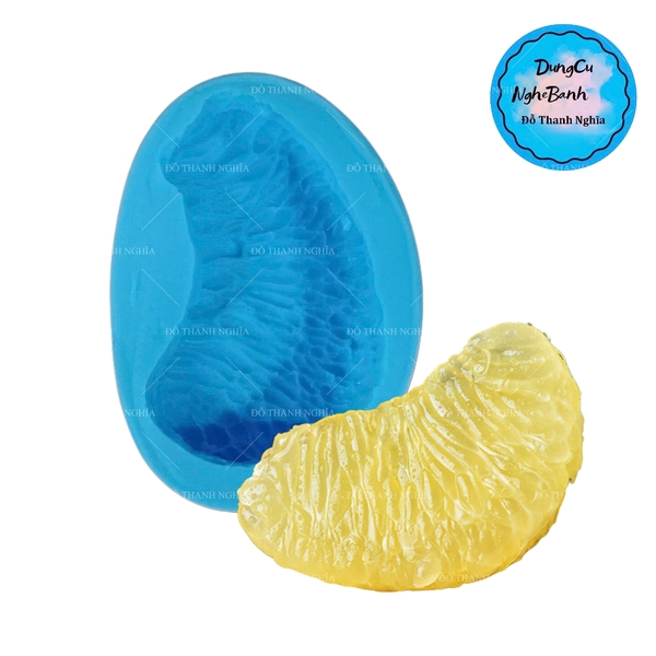 Khuôn Silicon - Trái Cây - Múi Bưởi To 9.5x6cm