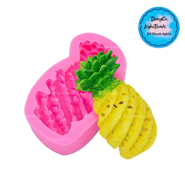 Khuôn Silicon - Trái Cây - Khóm có cùi 12.6cm