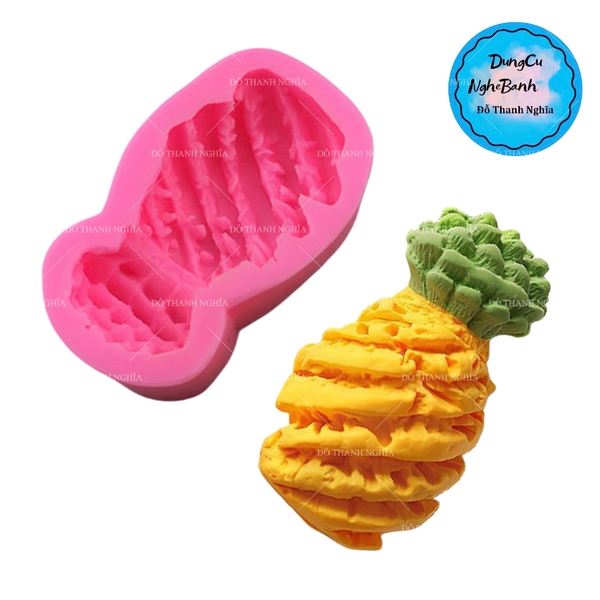 Khuôn Silicon - Trái Cây - Khóm có cùi 12.6cm