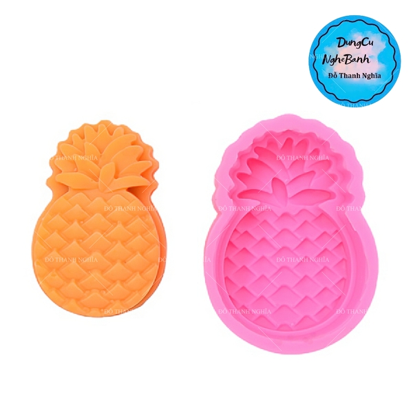 Khuôn Silicon - Trái Cây - Khóm 300040 - Kèm Lá