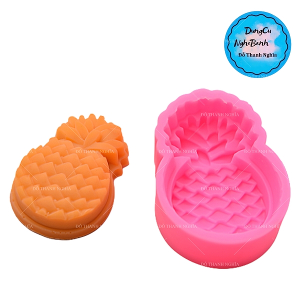 Khuôn Silicon - Trái Cây - Khóm 300040 - Kèm Lá