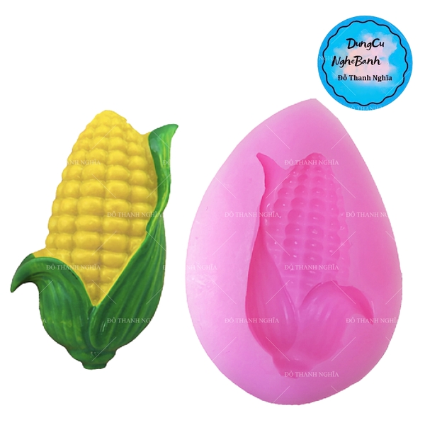 Khuôn Silicon - Trái Cây - Bắp 4.7cm - 1c Nhỏ