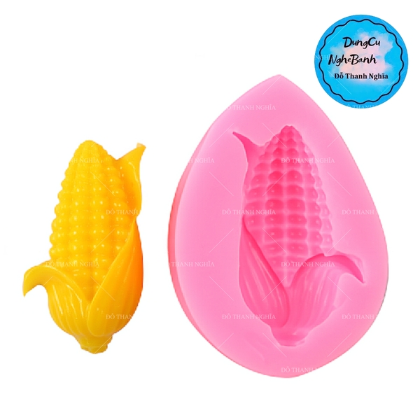 Khuôn Silicon - Trái Cây - Bắp 4.7cm - 1c Nhỏ