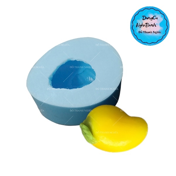 Khuôn Silicon - Trái Cây - Xoài - HP Xoài Kèm Lá