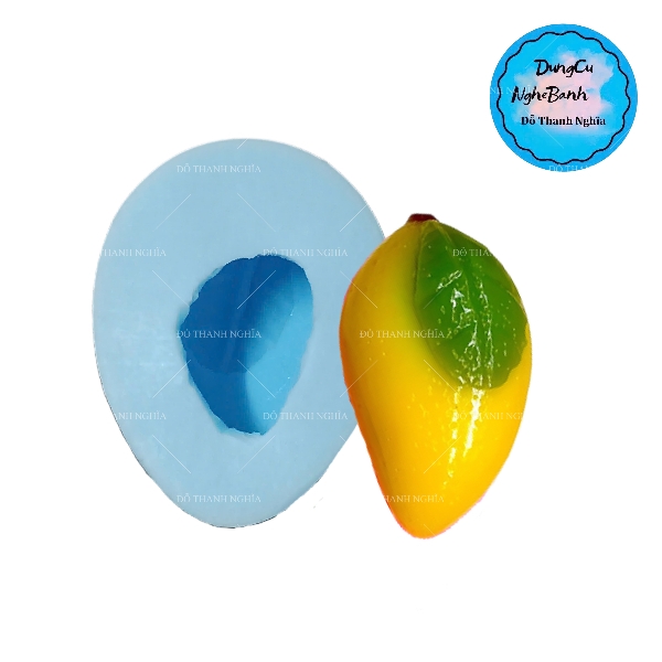 Khuôn Silicon - Trái Cây - Xoài - HP Xoài Kèm Lá
